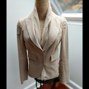 Brunello Cucinelli silk lined fitted blazer