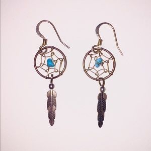 Sterling Silver Dreamcatcher Earrings