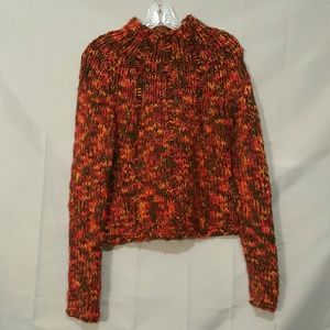 TOMMY HILFIGER CABLE KNIT MULTI-COLOR SWEATER