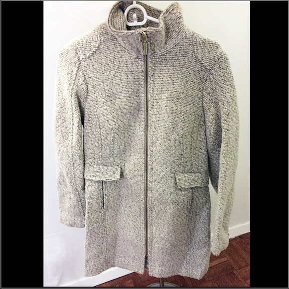 H&M white - gold details Coat