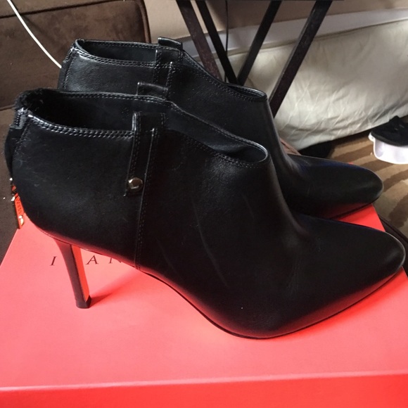 Ivanka Trump Juno leather 4" high heel bootie