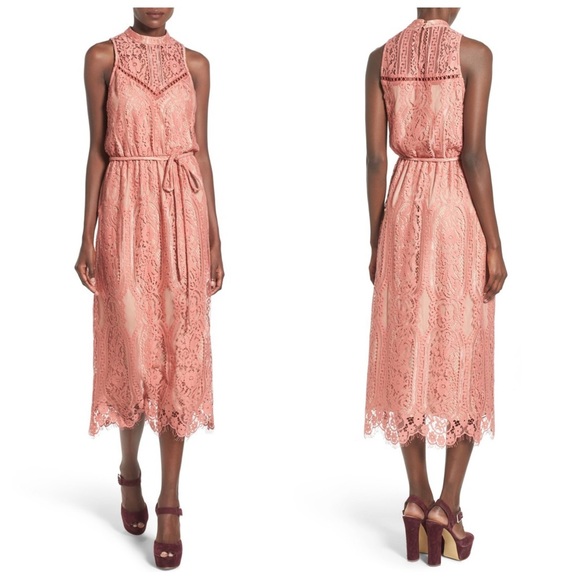 'Portrait' Lace Midi Dress - Picture 2 of 4