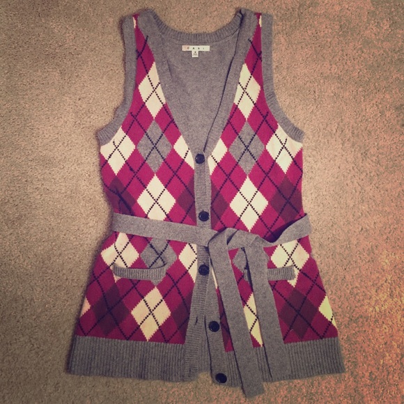 CAbi Argyle Sweatervest