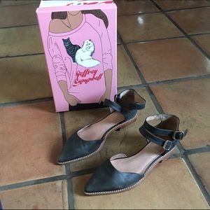 Jeffrey Campbell double strap flats - size 8