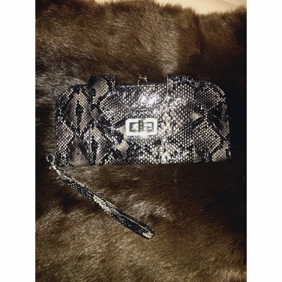 Sold Snake print wallet wristlet