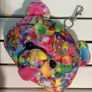 6% Doki Doki Bear Face Coin Purse Pass Case