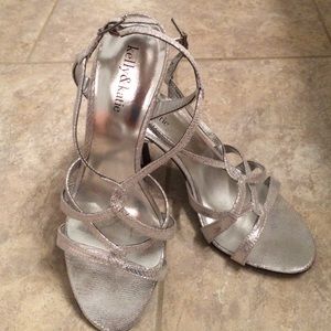 Stubbing silver heels