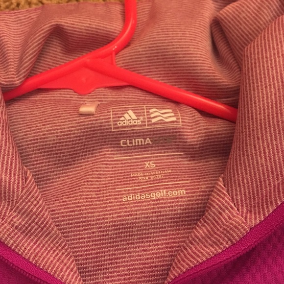 Adidas women's xsmall jacket pink - Picture 2 of 3