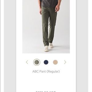 Luluelemon MEN'S ABC ACTIVE PANTS