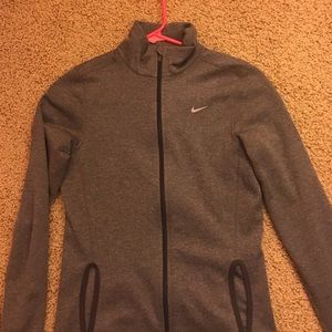 NIKE WOMENS GRAY JACKET FULL ZIP XS