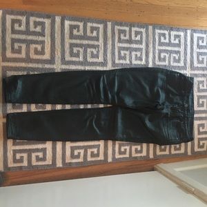 7 for all Mankind dark green skinny pants sz 26