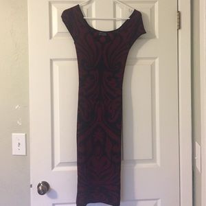 Sexy form fitting mid length