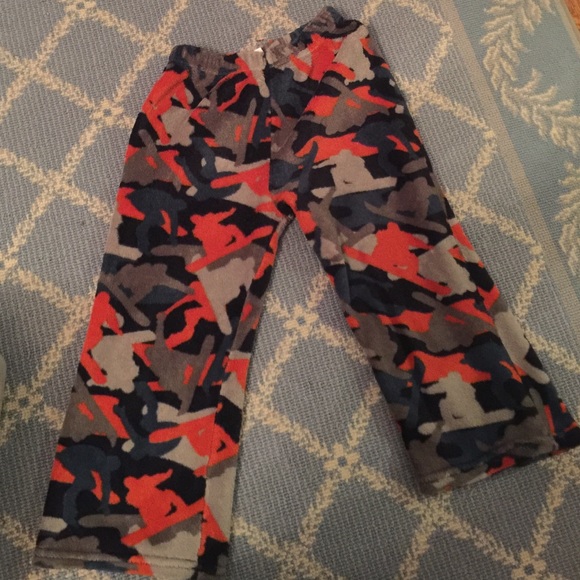 Snowboard camo fleece PJ bottoms