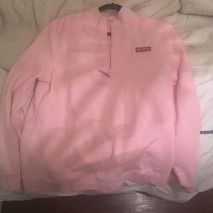 Vineyard vines pink quarter zip sweatshirt