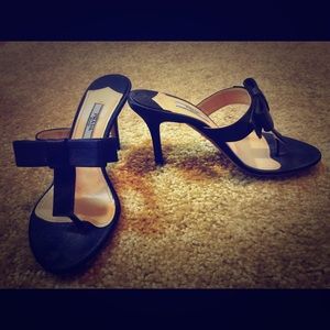 Prada navy blue heels