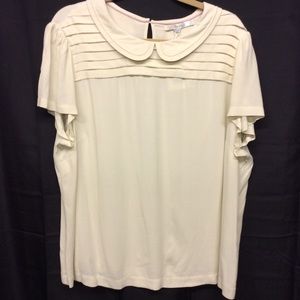 BODEN Short Sleeve Cream Blouse Plus Size 18