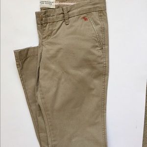 Abercrombie and Fitch khaki pants.