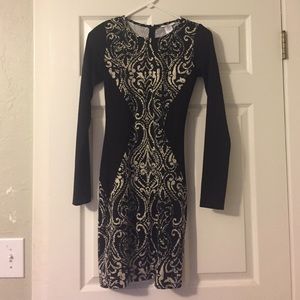 Black and White long Sleeve dress