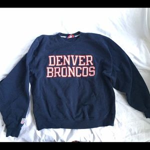 Over sized Denver Broncos sweatshirt