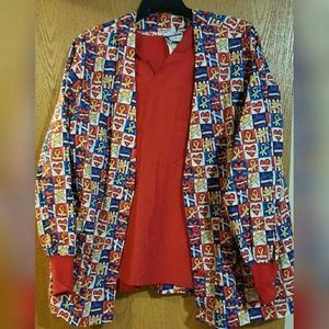 Scrub set and jacket