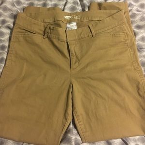 Khaki pixie pants