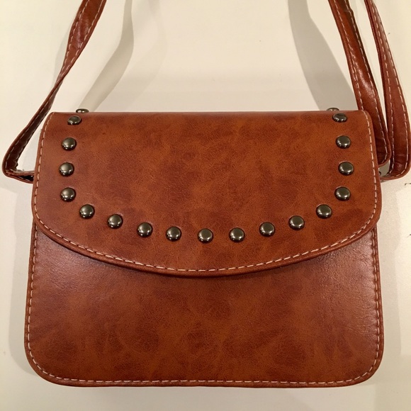 Handbags - Rivet Flap Crossbody Handbag Messenger Khaki Purse