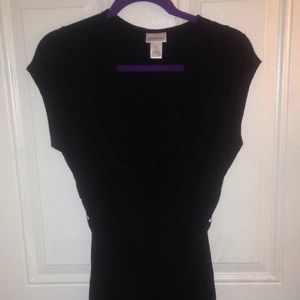Black maternity dress