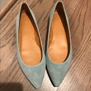 Jcrew Suede Flats, worn once! Like new condition!