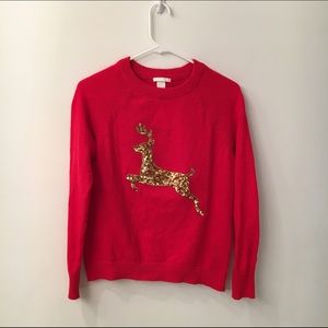 H&M Holiday Sweater with Sequence Reindeer
