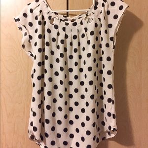 NWT Lauren Conrad polka dot dress top