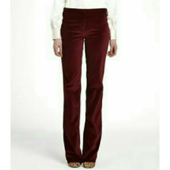 The Limited Pants - The Limited Red Velvet 'Drew Fit' Pants