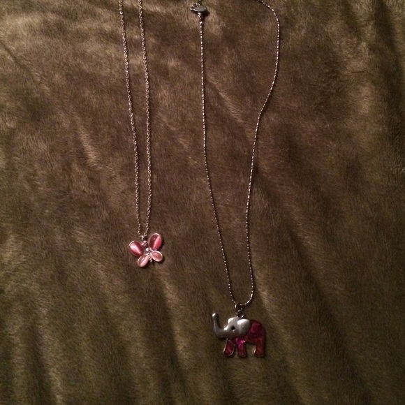 Butterfly and elephant costume necklaces - Picture 2 of 2