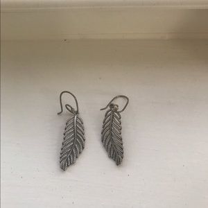Pandora light as a feather earrings