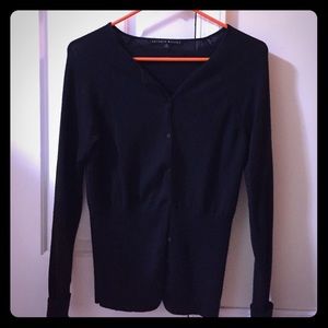Black buttoned cardigan