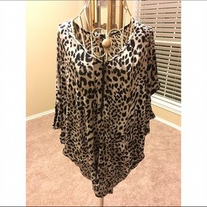 Cheetah print blouse