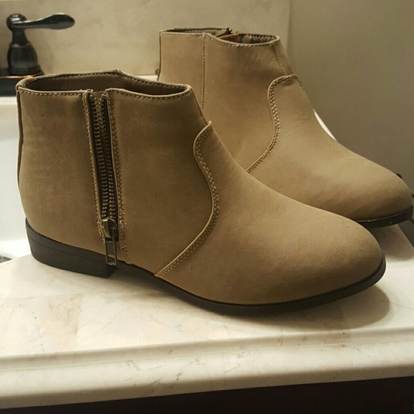 SOLD Taupe booties