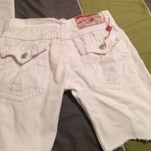 I'm selling these true religion shorts for $125