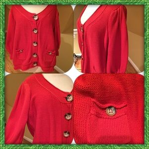Anne Klein Cardigan Sweater 1x excellent condition