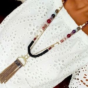 Stella & Dot Genevieve Tassel Necklace