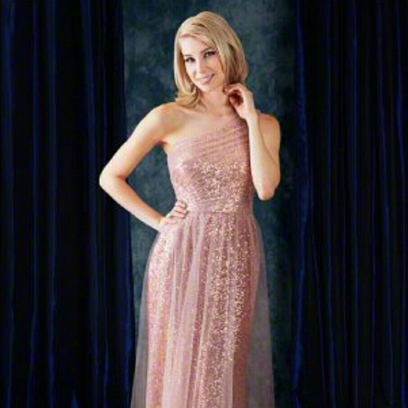 Alfred Angelo Rose Gold Sequin Gown