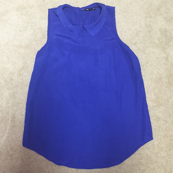 Blue tank blouse