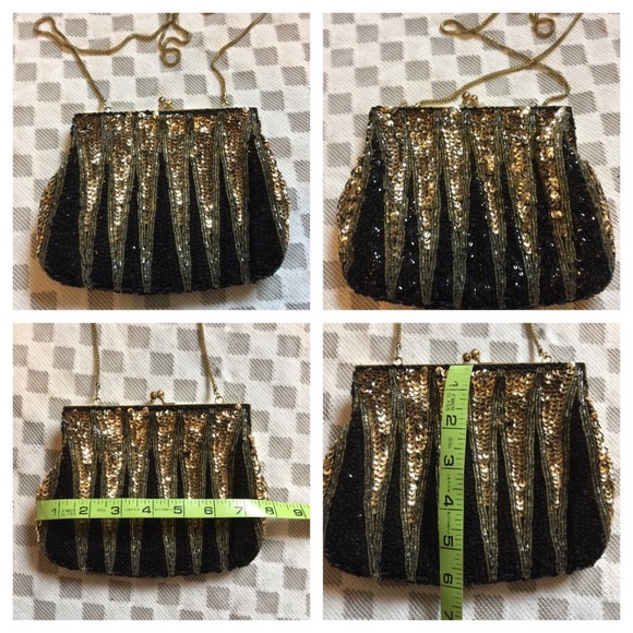 Vintage Sequins Evening Bag