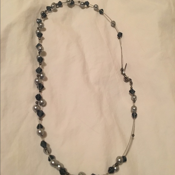 NEW IN BOX Blue stone necklace