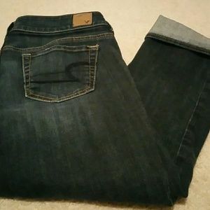 American Eagle crop jeans,  8