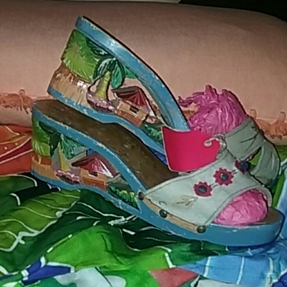 Hand carved vintage heels