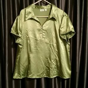 Lime Green Short Sleeved Dress Shirt