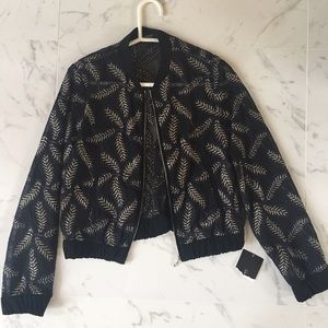 Zara embroidered bomber