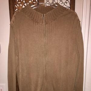 Roundtree & York Mock neck Zip Sweater