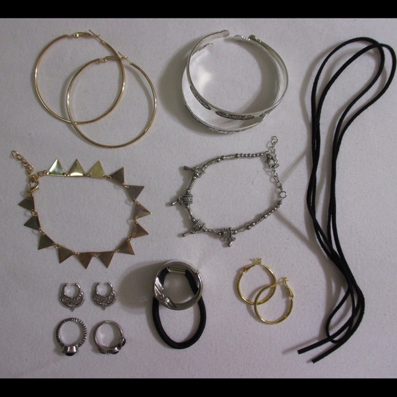Jewelry Lot Rings Bracelets Earrings Septum Boho