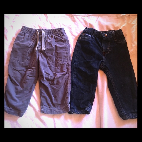 Wrangler jeans and CIRCO casual grey pants